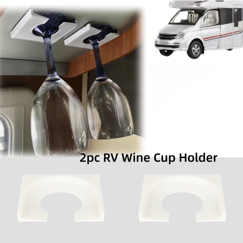 Wine & Beer Guayaquil - 2pc RV 캠핑카 와인 컵 홀더(자체