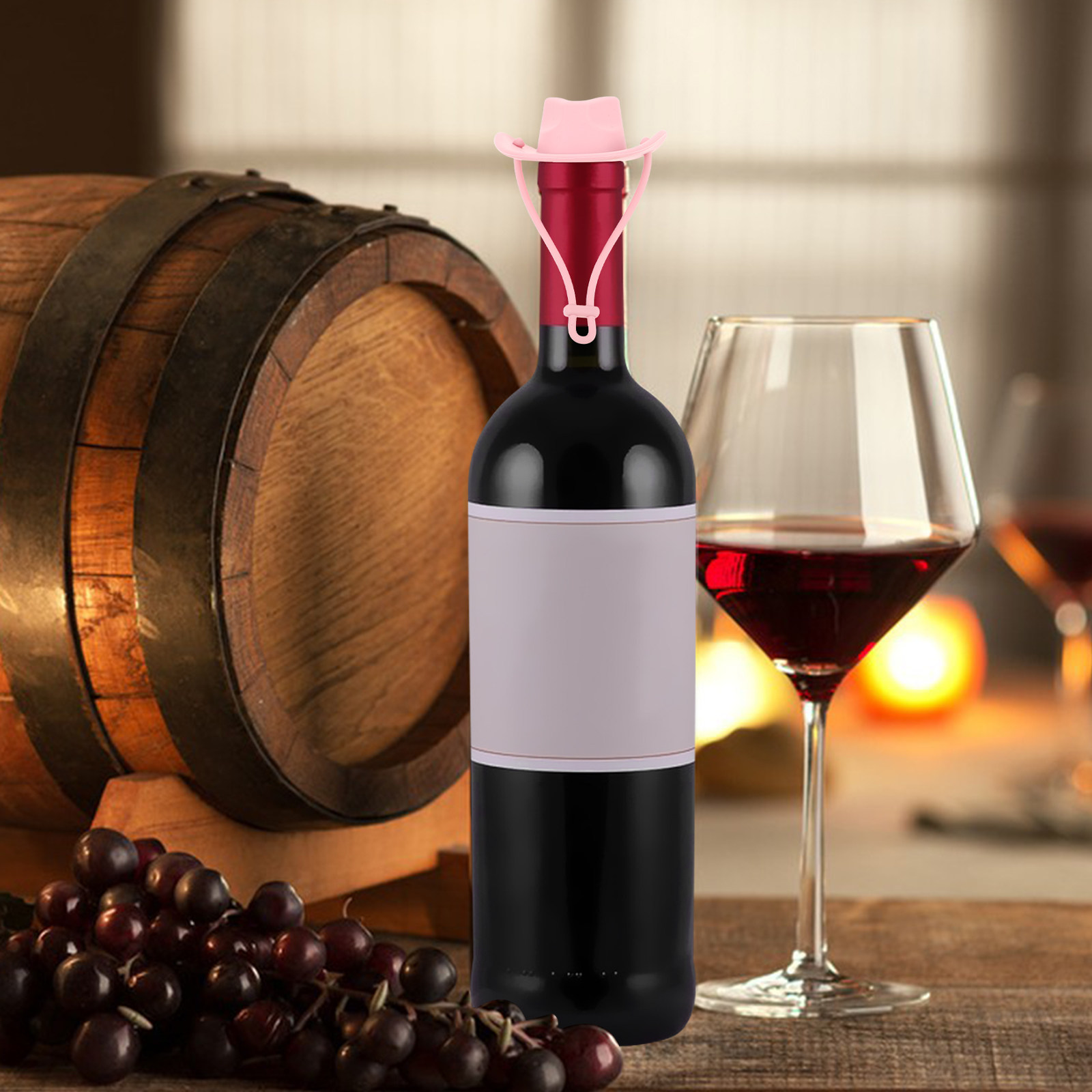 실리콘 소재의 카우보이 모자 모양 와인병 마개, 재사용 - Wine Beer Hat 리뷰 및 가격