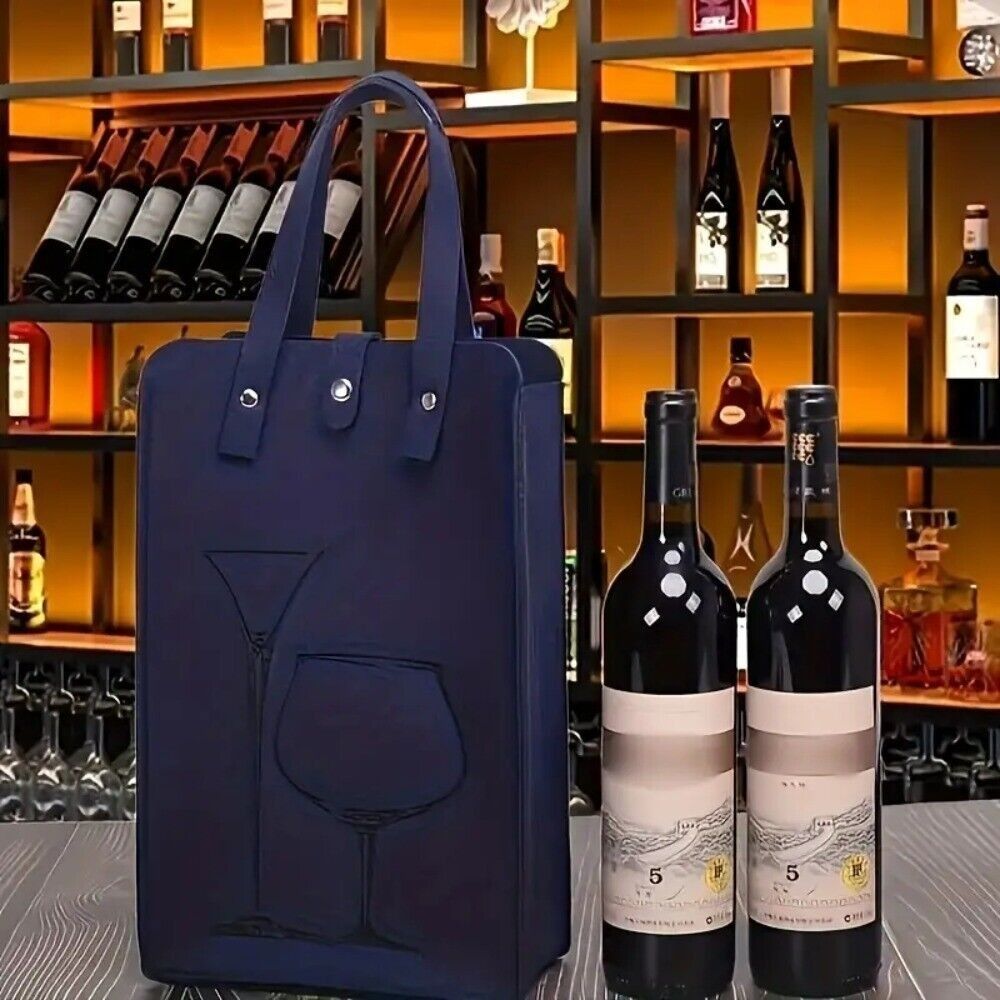 고급 펠트 레드 와인 가방, 이중 손잡이 와인 선물 보 - Wine & Beer Guayaquil 리뷰 및 가격
