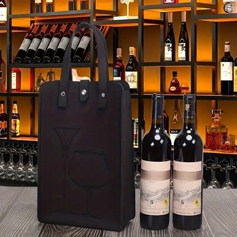 고급 펠트 레드 와인 가방, 이중 손잡이 와인 선물 보 - Wine & Beer Guayaquil 리뷰 및 가격