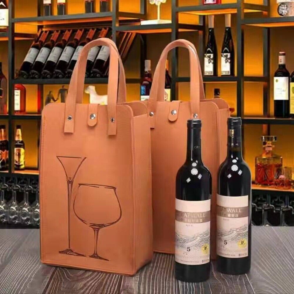 고급 펠트 레드 와인 가방, 이중 손잡이 와인 선물 보 - Wine & Beer Guayaquil 리뷰 및 가격
