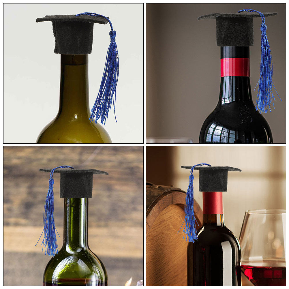 24개 미니 졸업 모자(태슬 포함) 펠트 컵케이크 토퍼 - Wine Beer Hat 리뷰 및 가격