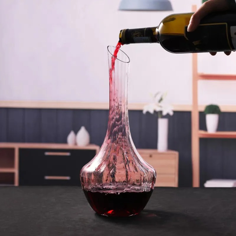 우아한 유럽풍 플루트형 크리스탈 와인 피처 폭포형 빠른 - Wine Aerator Pour 리뷰 및 가격